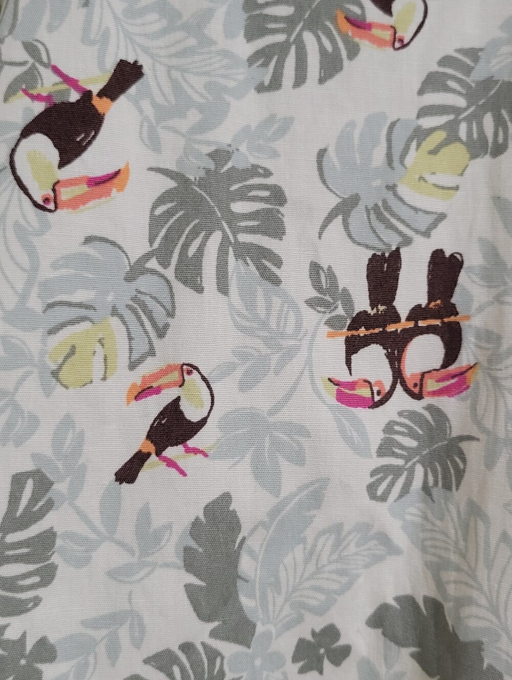 Croft & Barrow Tropical Toucan Cotton Button Down Casual Shirt Size 2X NWT - Picture 10 of 16